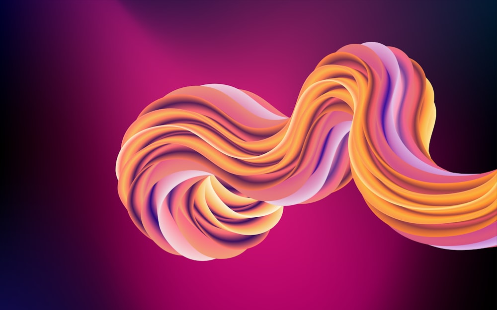 an abstract image of a wavy hair on a purple and pink background