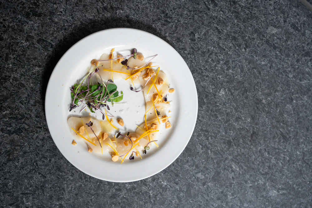 Assiette gastronomique de saison