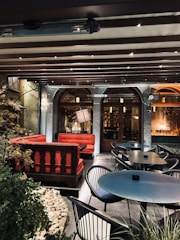An inviting photo of a restaurant's outdoor seating.