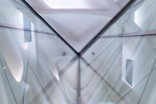 An abstract futuristic design symbolizing connection and collaboration.