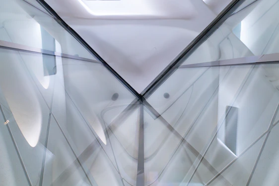 Abstract architectural lines reflecting precision and structure.