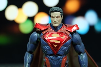 Close-up of a Superman action figure, symbolizing strength, confidence, and vitality in men’s sexual