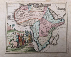 A map of Africa with hands joined in unity representing self-reliance.