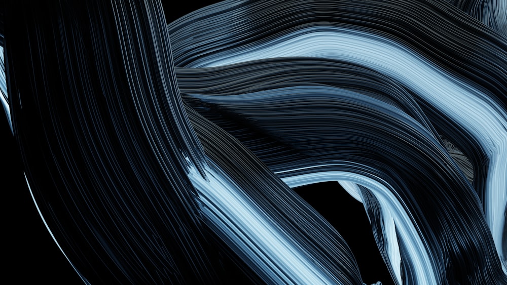 a black and white abstract background with wavy lines