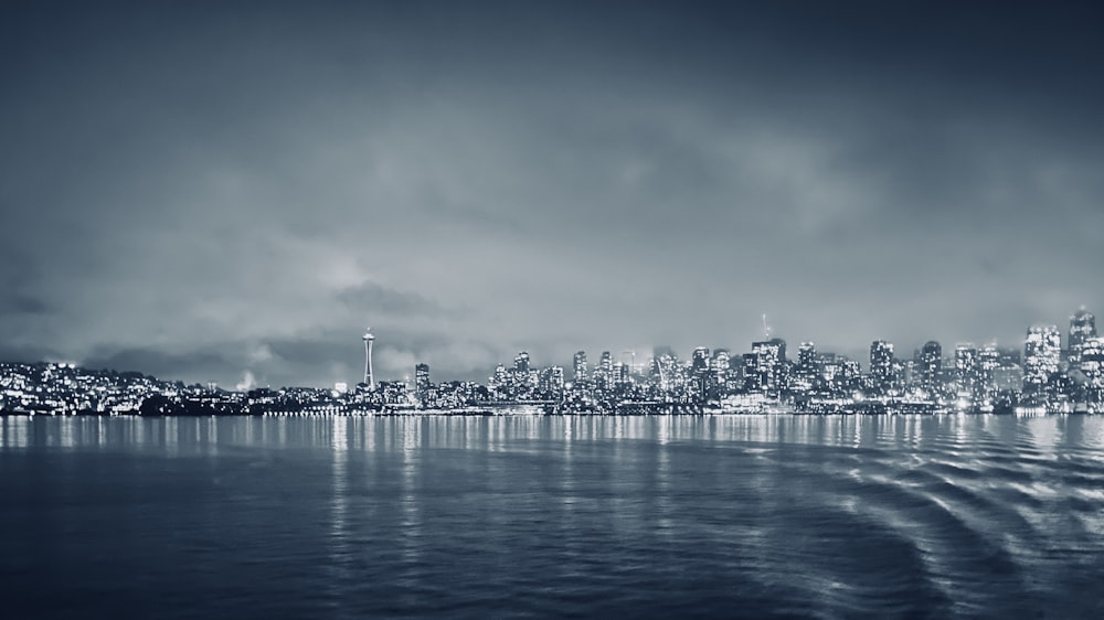 a view of a city from across the water