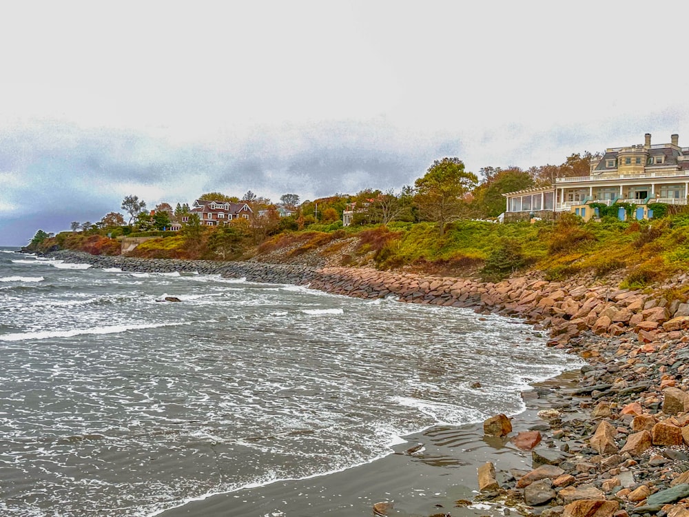 a house on a cliff overlooking the ocean