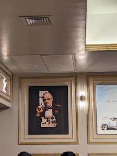 Detailed movie-themed framed print featuring iconic scenes