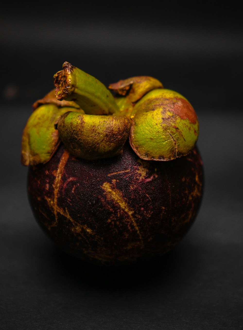 a close up of a fruit on a table