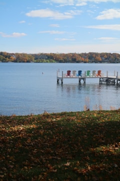Relaxing dock on an Ontario waterfront property, showing cottage enjoyment and maintenance expenses.