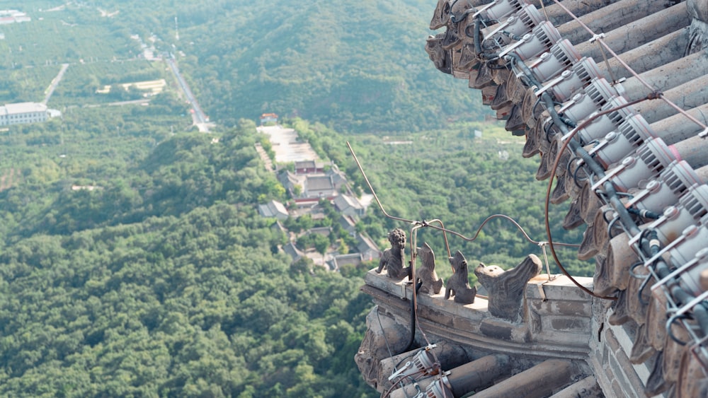 a view from the top of a tall building