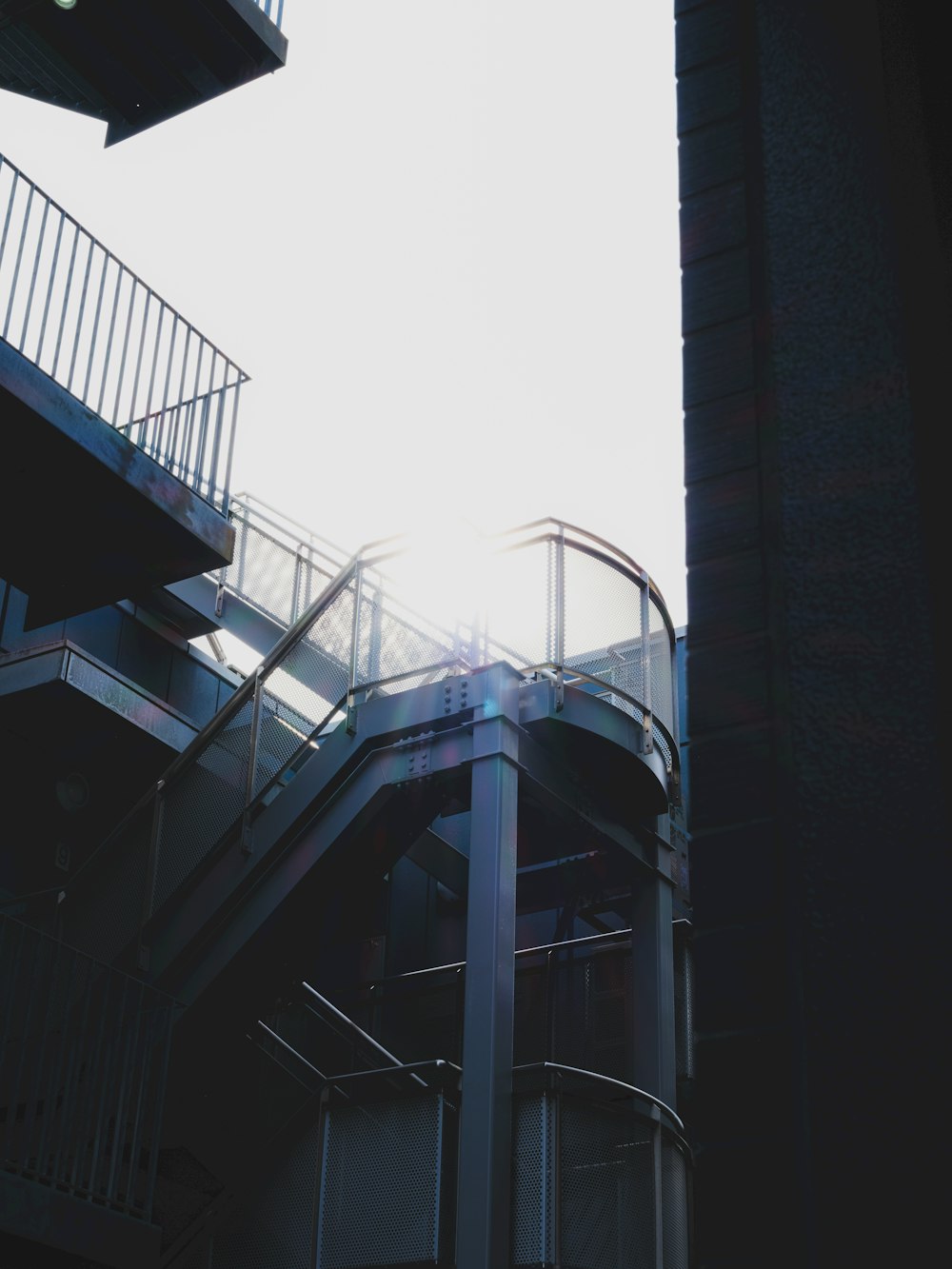 a building with a bunch of stairs going up it