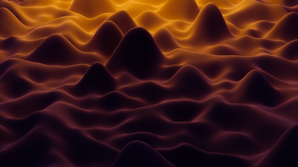 a computer generated image of a mountain range