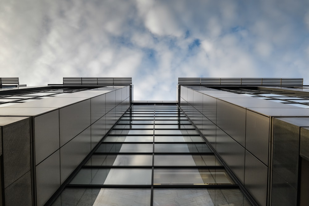 a very tall building with lots of windows