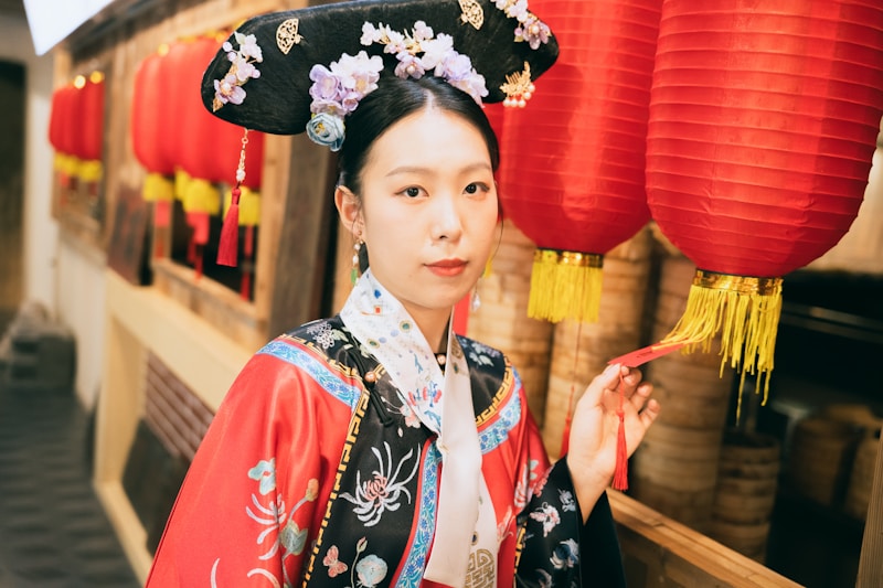 BBW japonaise traditionnelle lanterne rouge