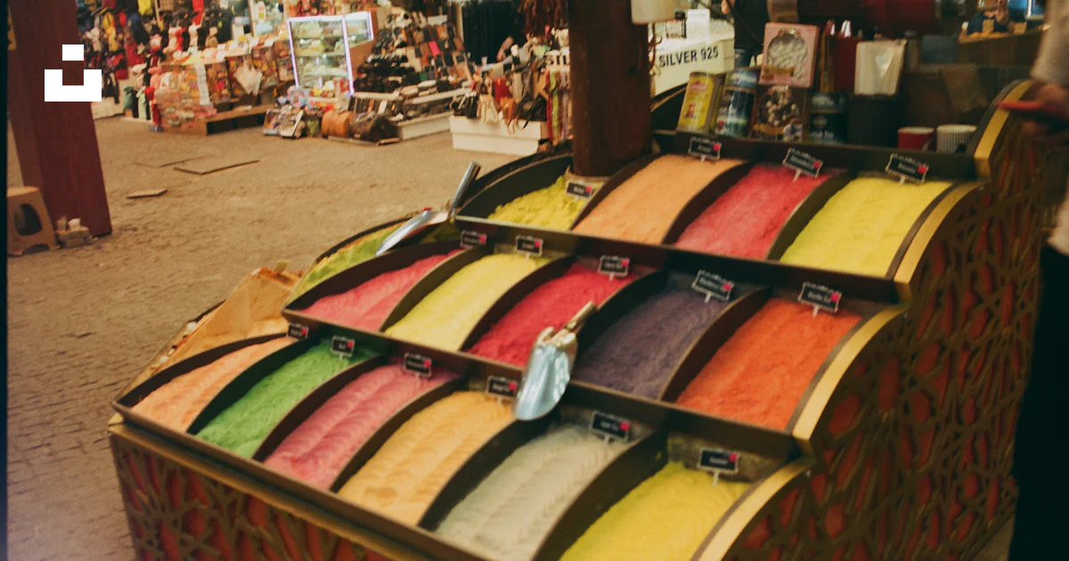 Market Ribbon A display of colorful ribbons in a market photo – Free Market Image on ...