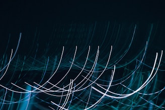 a blurry photo of lines in the dark