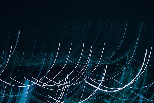 a blurry photo of lines in the dark