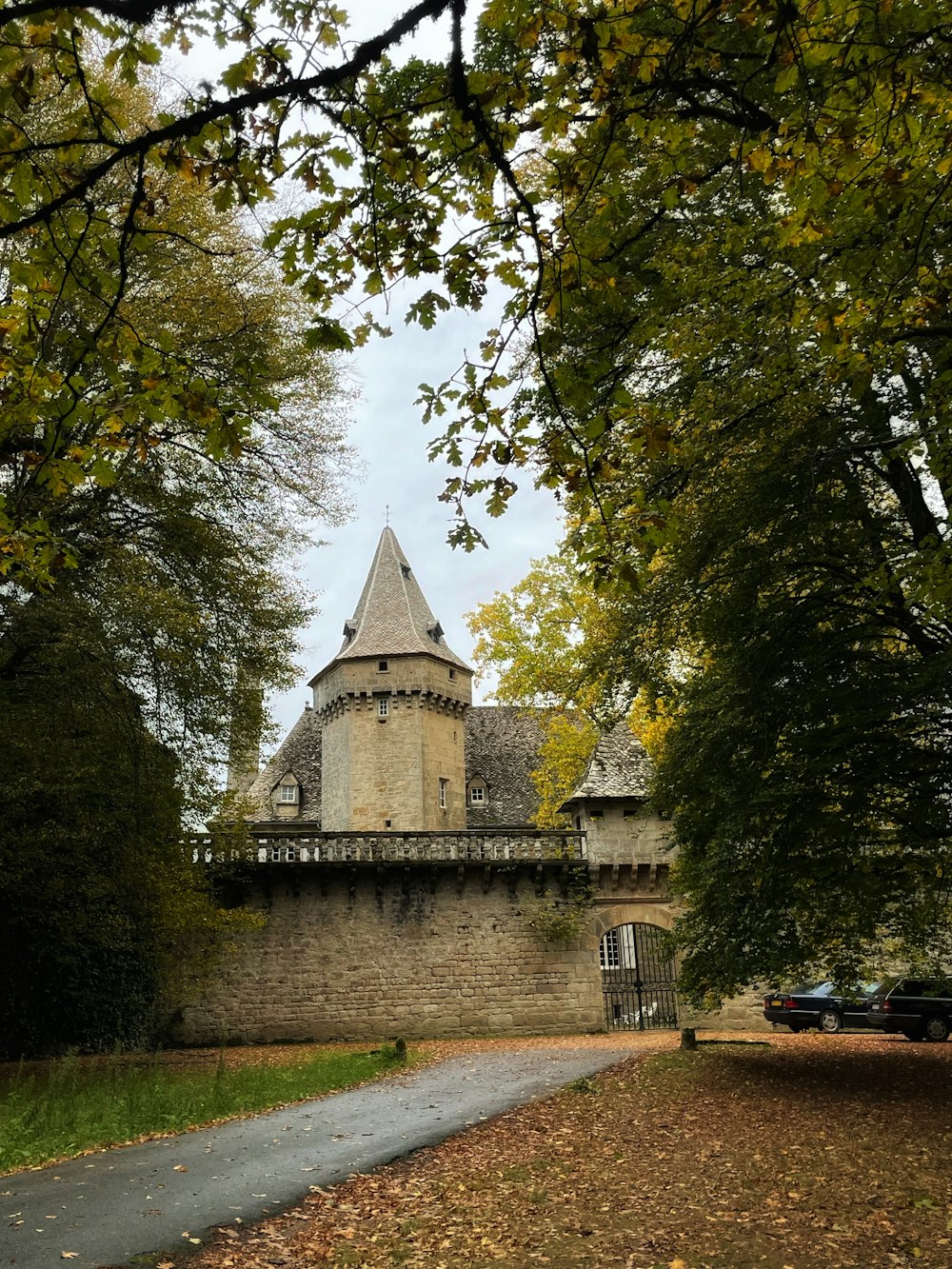 a large building with a tower on top of it