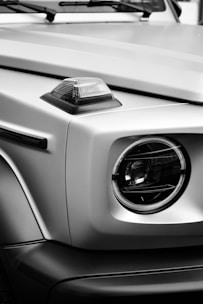 a close up of the front of a vehicle