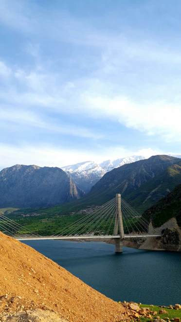 a large bridge over a large body of water