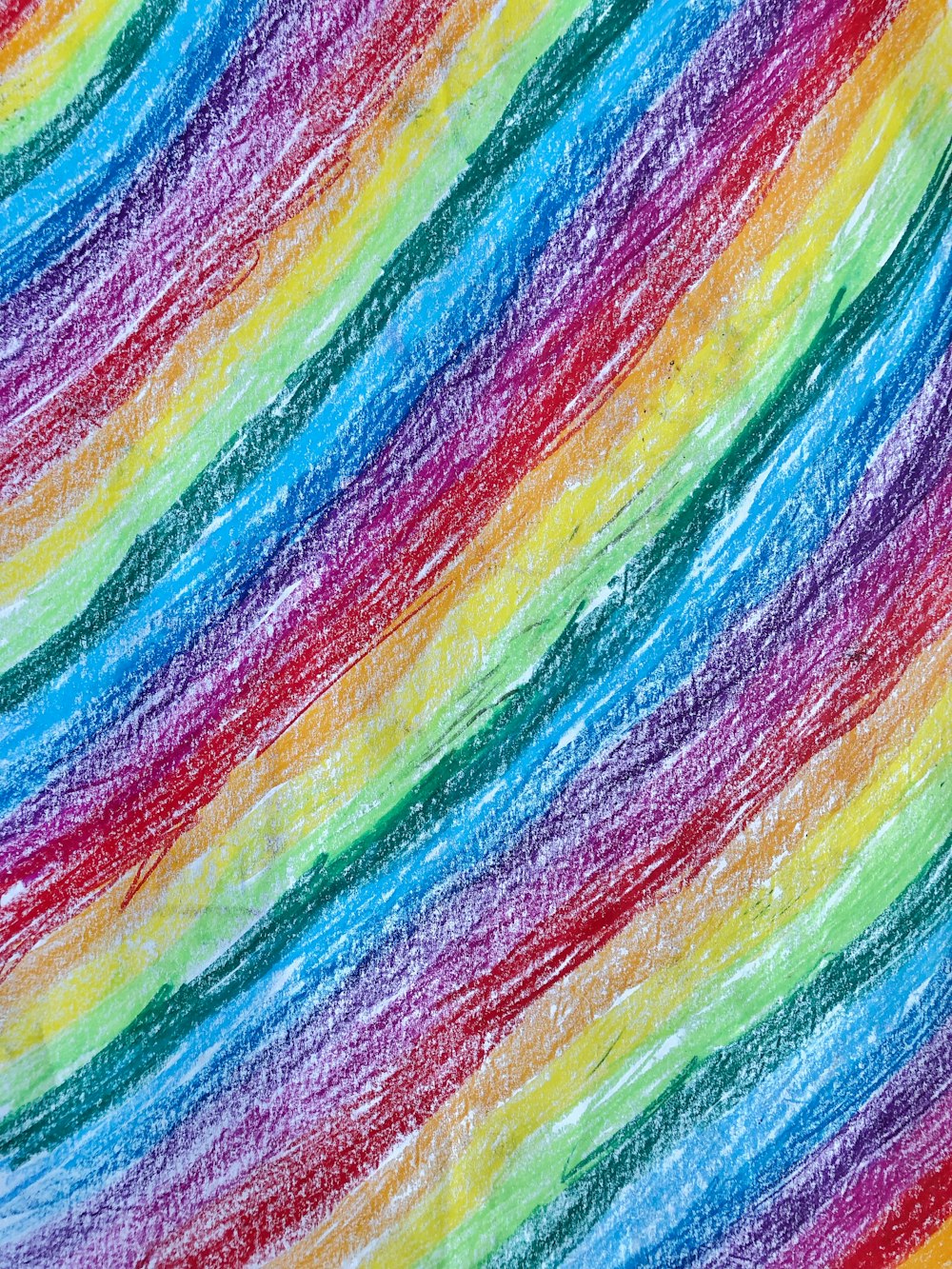a painting of a rainbow colored background