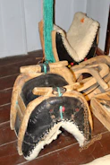 A handcrafted custom western decor piece featuring reclaimed wood and leather.
