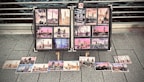 A collection of framed prints showcasing Edinburgh's landmarks.