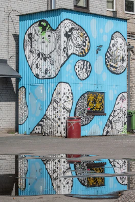 Close-up of colorful street art mural reflecting Sumter’s creative spirit.