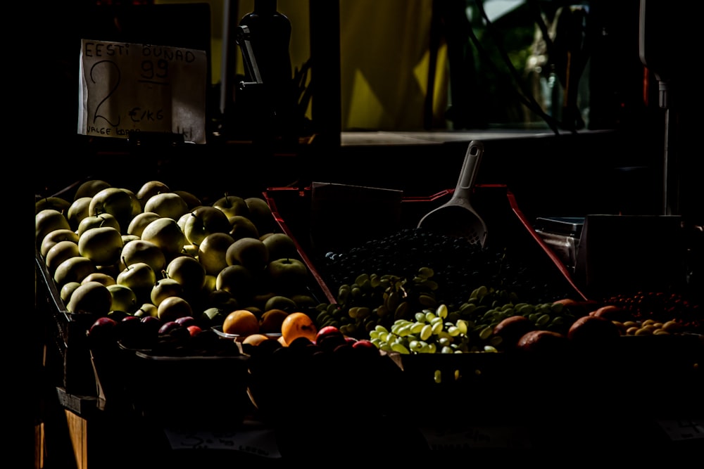 a table filled with lots of different types of fruit