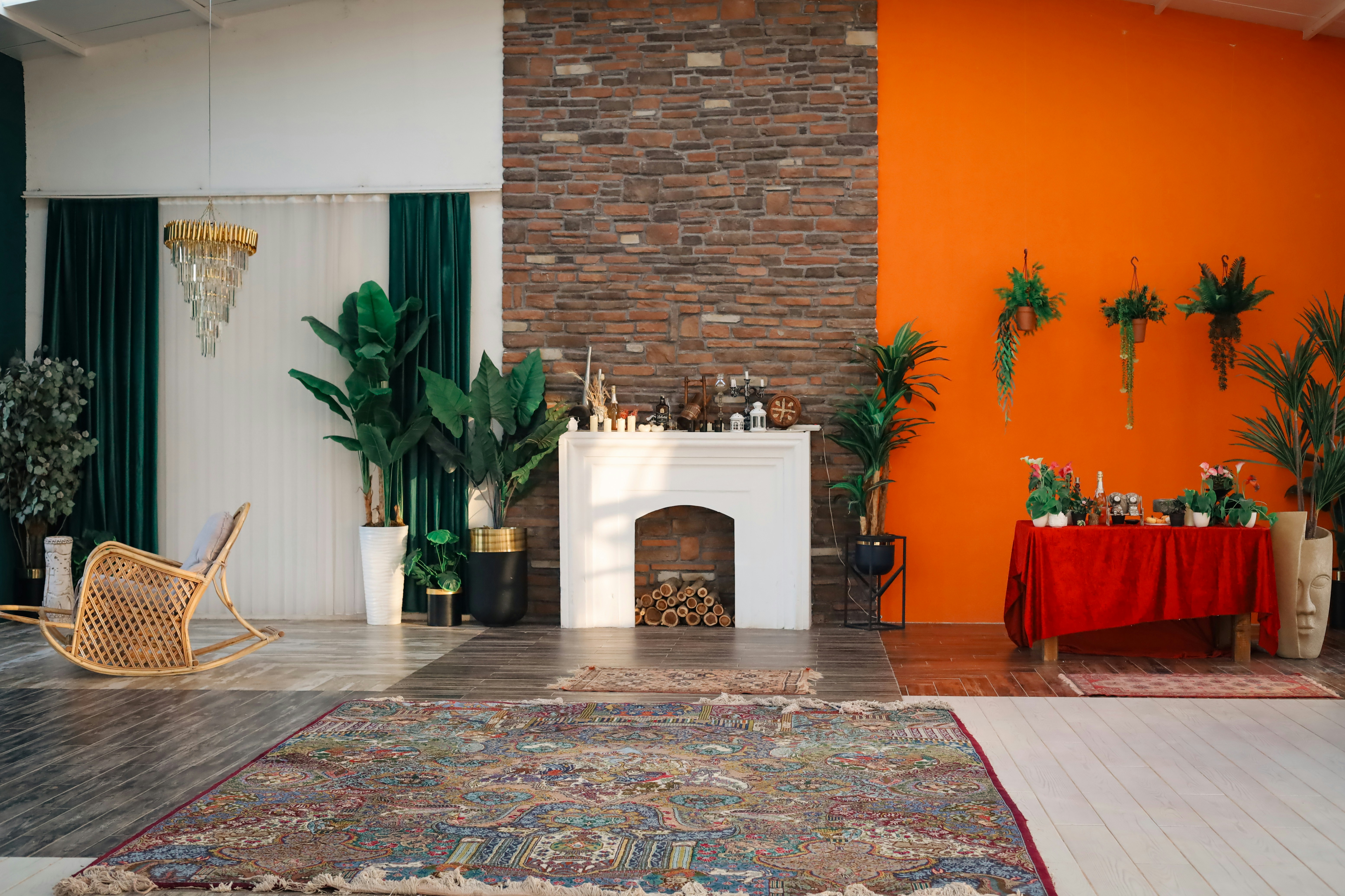 Warm terracotta living room