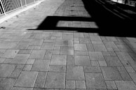 Close-up of a pressure-washed walkway with clear before-and-after contrast.