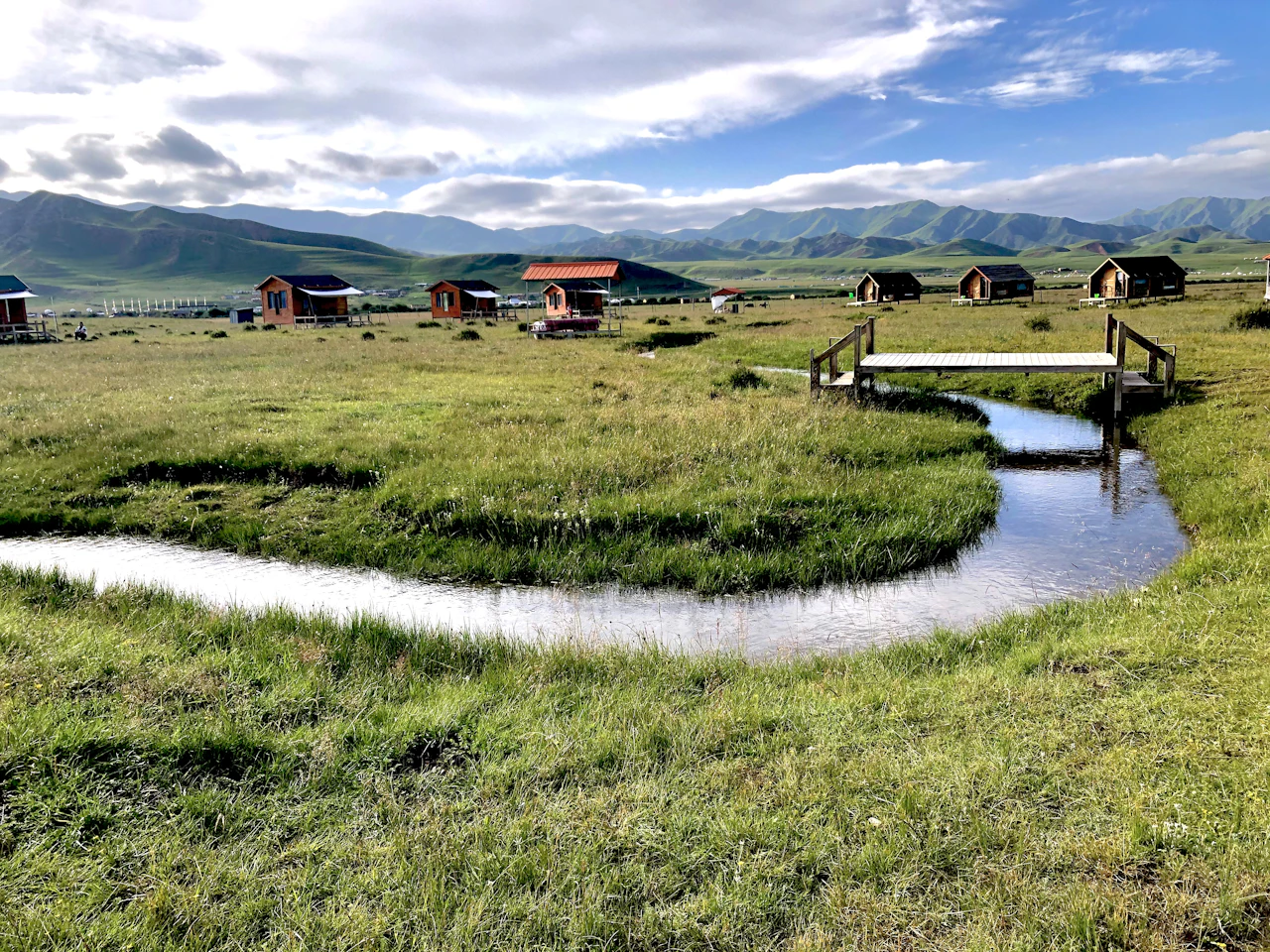 Stream through Gannan grassland