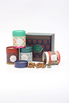 Beautifully packaged incense gift sets with delicate Vietnamese motifs