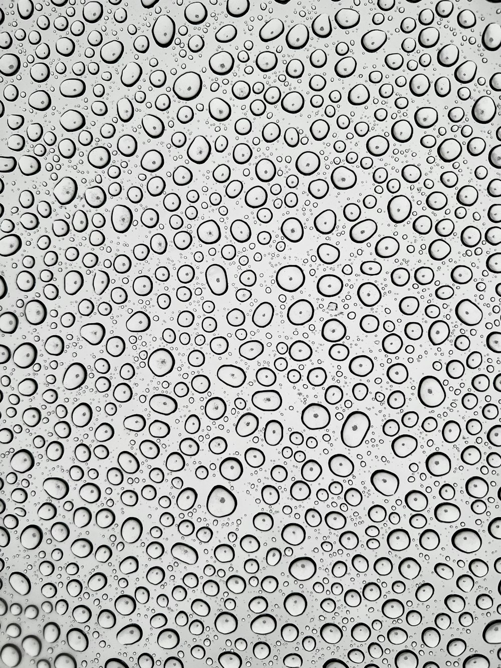 a close up of water droplets on a window