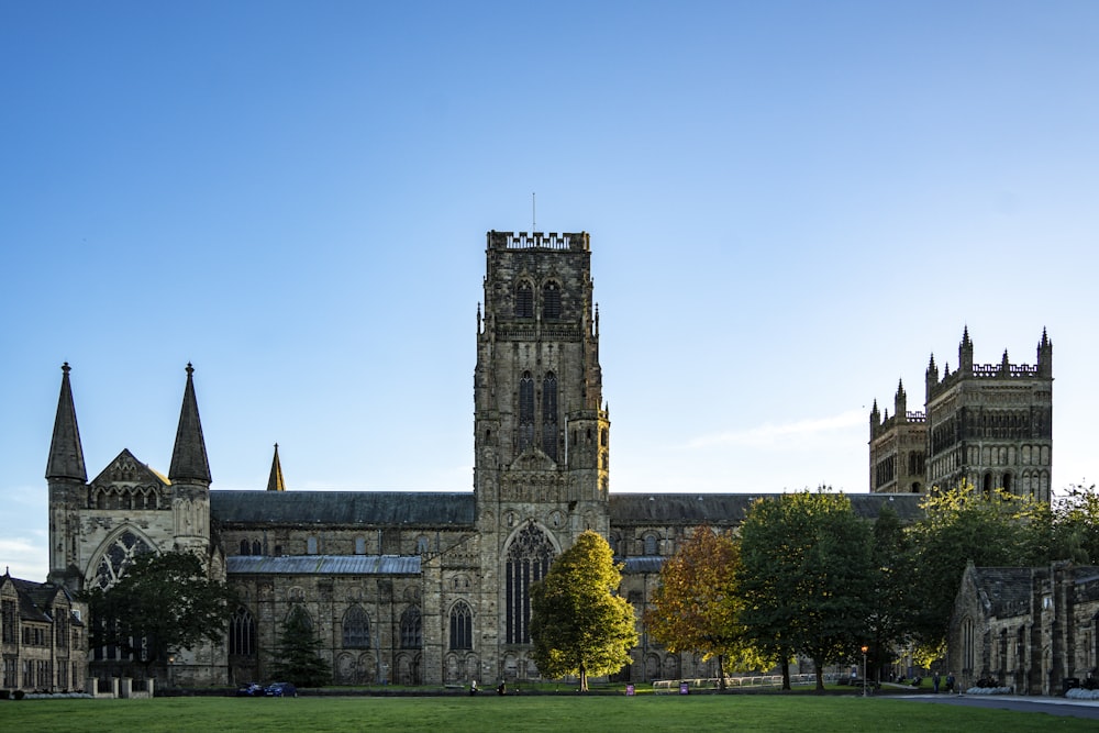 a large building with a clock tower on top of it