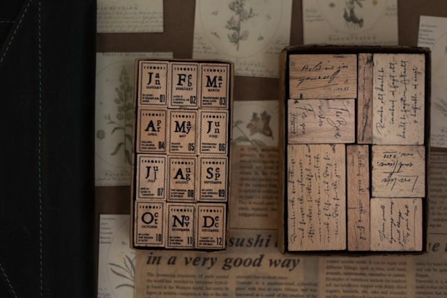 Historic calendar pages featuring old maps and handwritten notes.