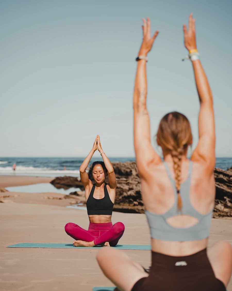 Group yoga class