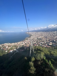 Panoramic view of South San Francisco coastline.