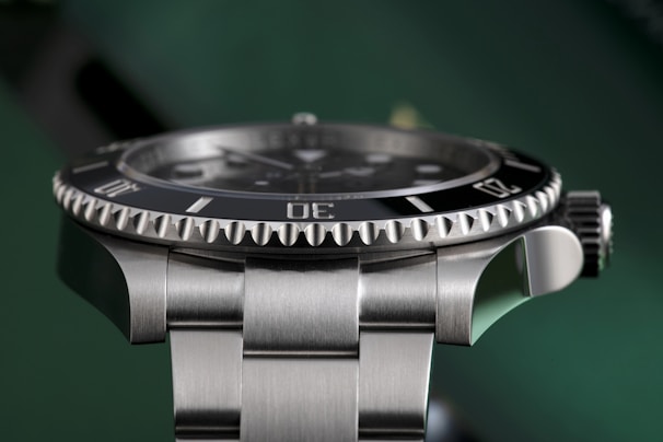 A close-up of a luxury watch showcasing intricate details.