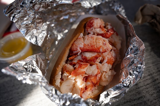 Fresh seafood menu at Sun and Surf Restaurant, York Beach Maine
