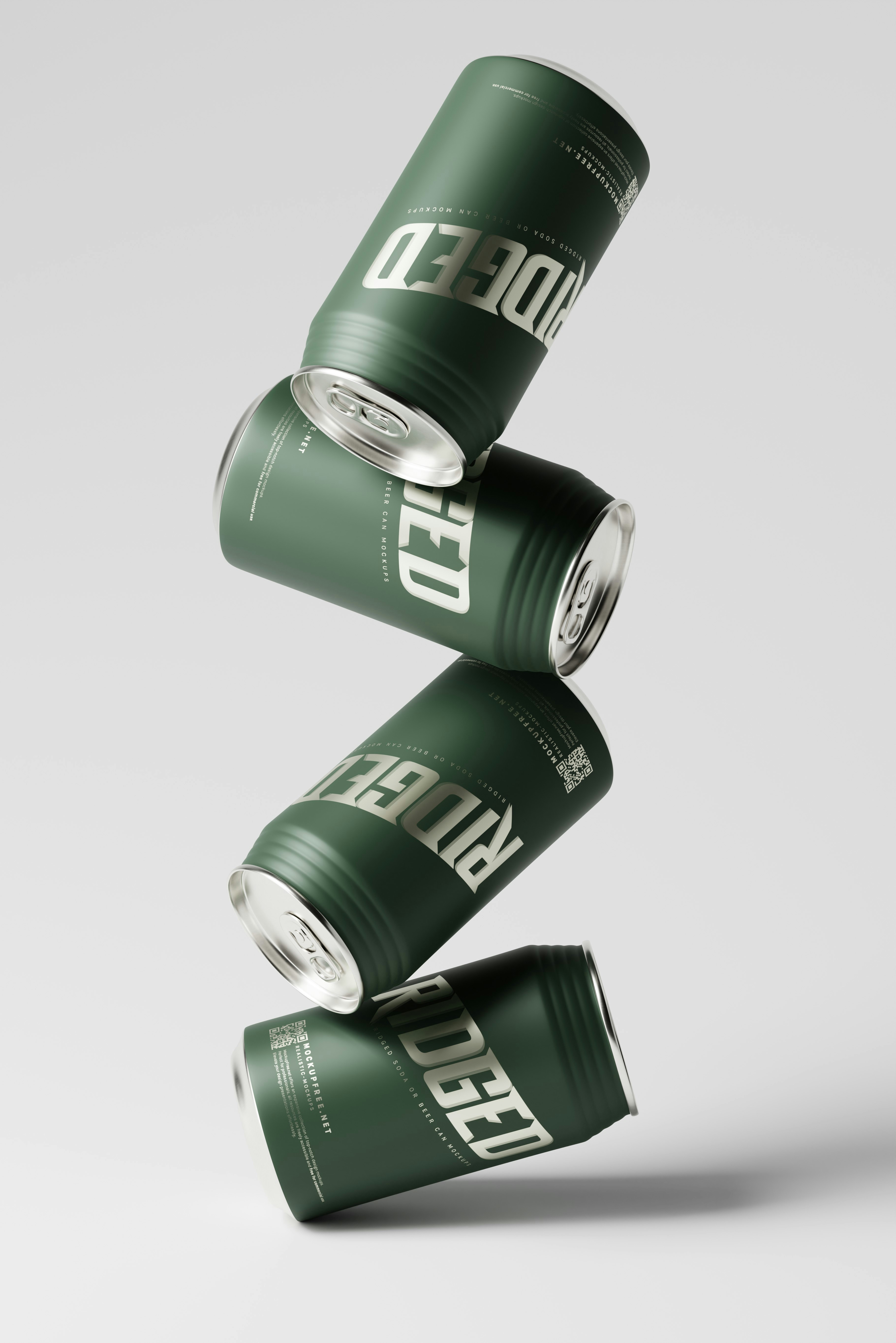 three cans of beer stacked on top of each other