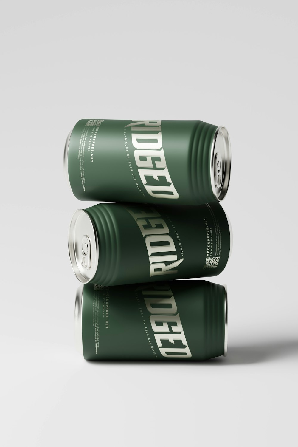 two cans of beer sitting on top of each other