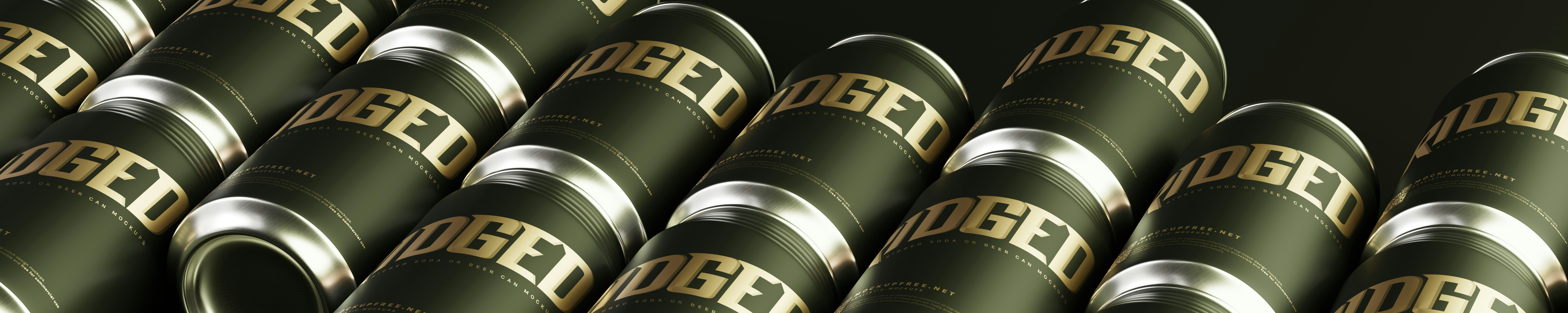 A row of beer bottles sitting next to each other photo Free Dark