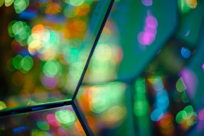 Colorful abstract images displayed on multiple digital devices.