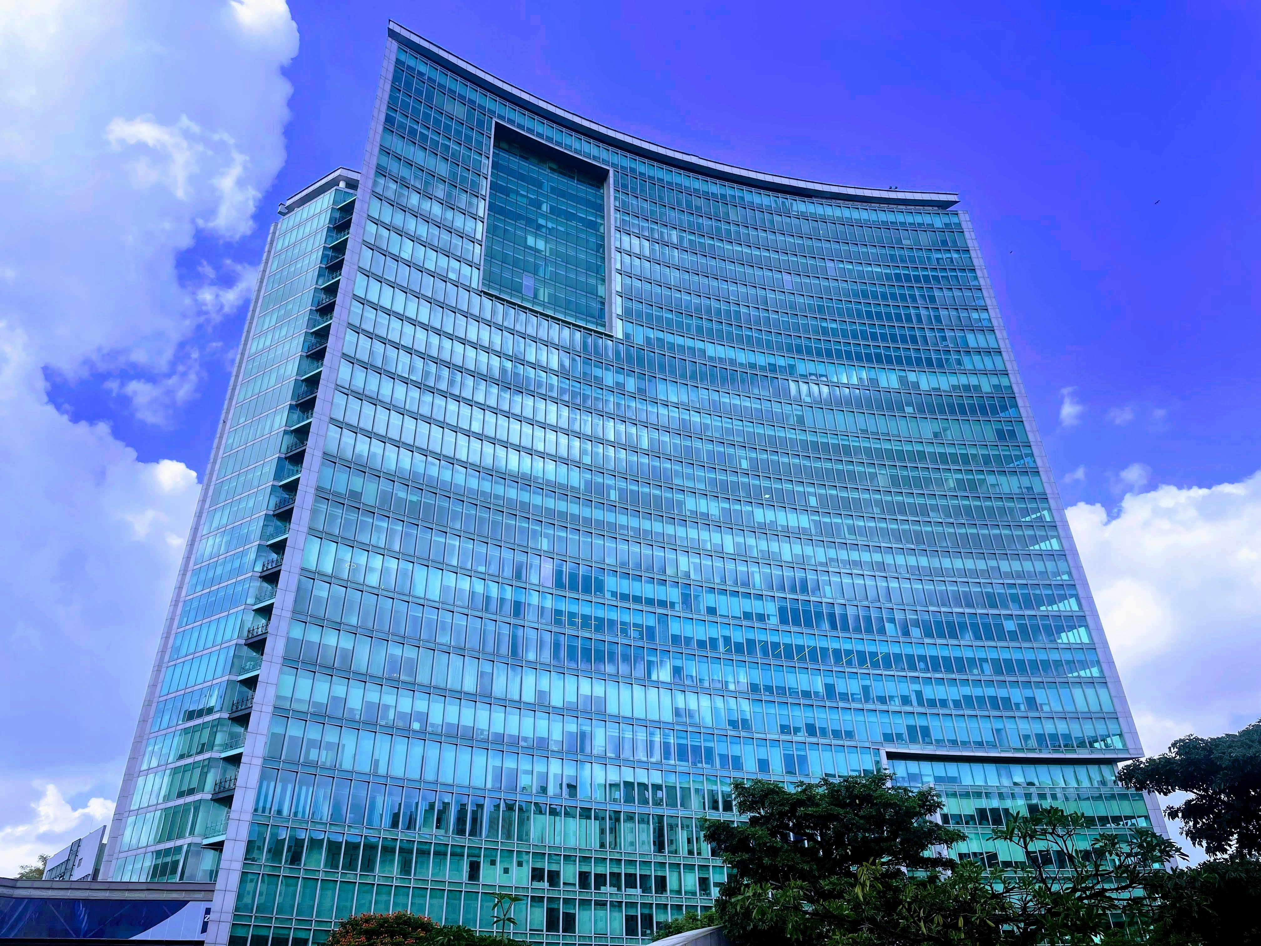 a very tall building with a lot of windows