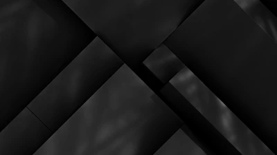 Minimalist black and white abstract lines forming a sleek geometric pattern.