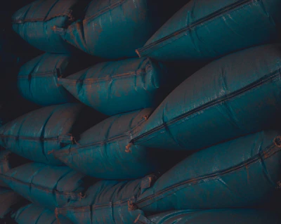 Close-up of colorful plastic bags neatly stacked, showing texture and variety.