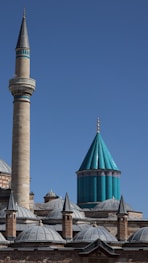 a large blue dome on top of a building