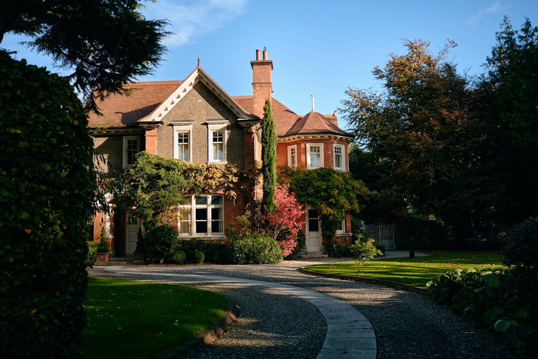 a large house with a driveway leading to it, Beautiful big house in Dublin, Ireland