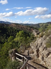 A scenic view of a pilgrimage route.